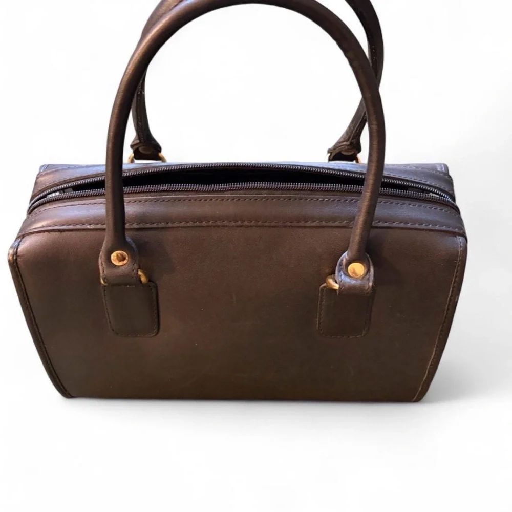Vintage Black Leather Handbag
